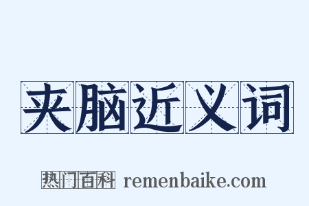 夹脑近义词是什么意思的图片